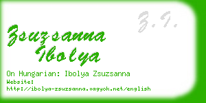 zsuzsanna ibolya business card